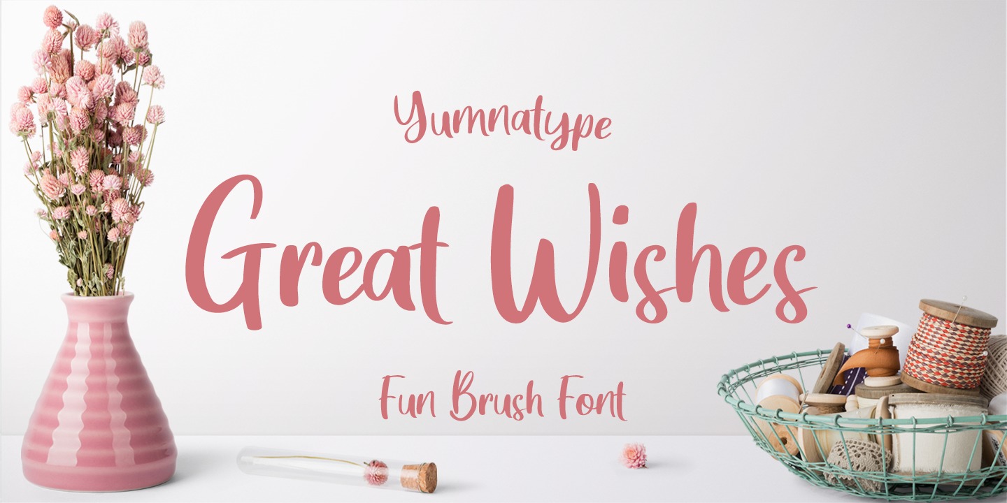 Пример шрифта Great Wishes #1